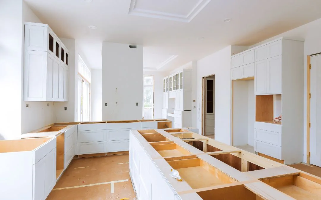 A kitchen during a remodel.